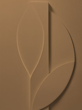 Minimalistische 3D-Kunst - Karamell