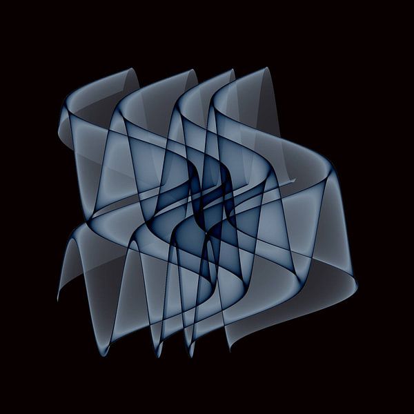 Dark blue waves by Henk Langerak