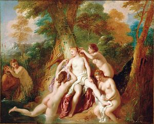 Jean-François de Troy, Diana und ihre Nymphen nehmen ein Bad - 1724 von Atelier Liesjes