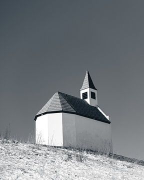 La petite église blanche sur Sonny Vermeer