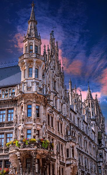 BAVARIA : STADHUIS MUNICH van Photoart-Naegele