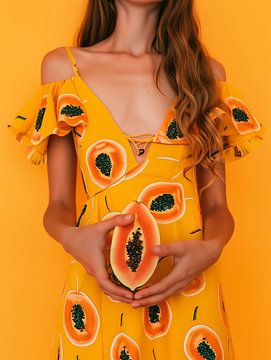 Papaya Girl für die Küche von Frank Daske | Foto & Design
