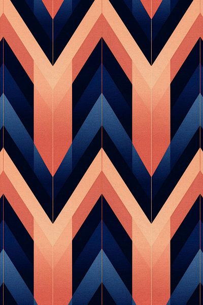Elegant Dark Art Deco Pattern by Whale & Sons