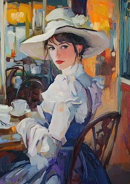 Café in Parijs van Niklas Maximilian