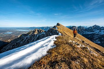 Uitzicht op de Brentenjoch en Ostallgäu van Leo Schindzielorz