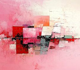 Rosa Kunst | Rosa Abstrakt von Zen und Mehr