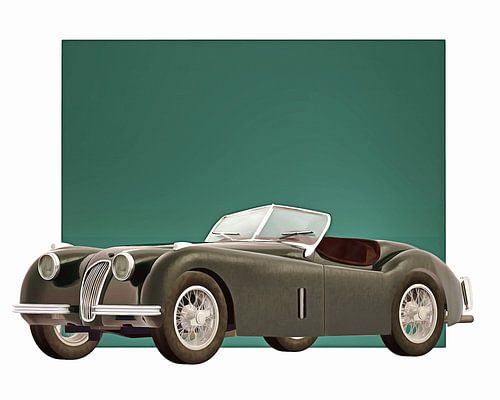 Klassieke auto – Oldtimer Jaguar XK120 1951
