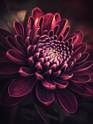 Bloem bordeaux-magenta