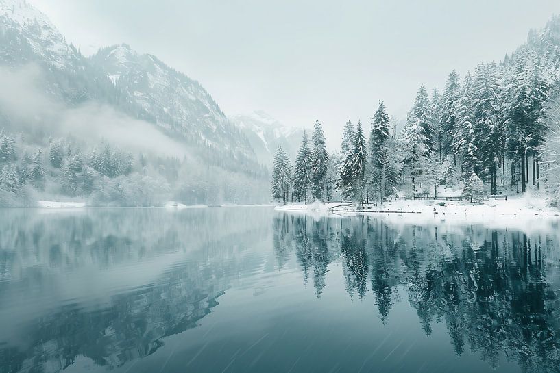Winterlicher Zauberwald von fernlichtsicht