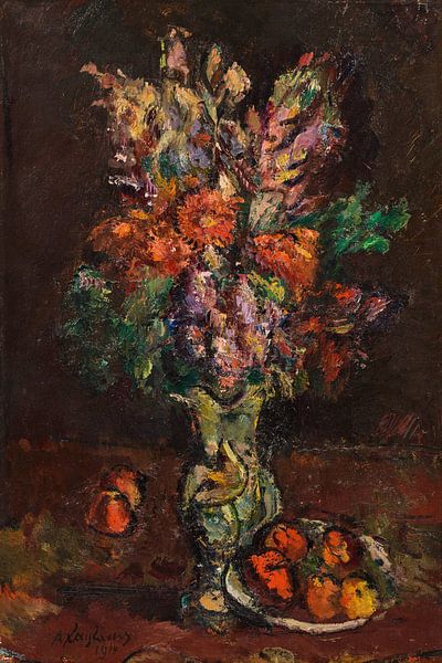 Anton Faistauer, Still life with flowers - Flowers and apples, 1914 by Atelier Liesjes