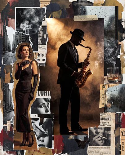 Middernacht, saxofoon en rook