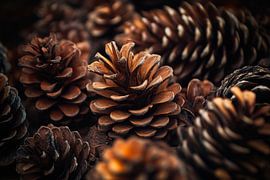 Proximité des pommes de pin sur Poster Art Shop