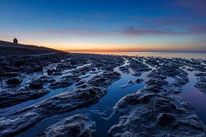 Sonnenuntergang Wattenmeer Wierum von Anja Brouwer Fotografie