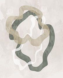 Abstract Green Forms No 2 by Sannel Larson