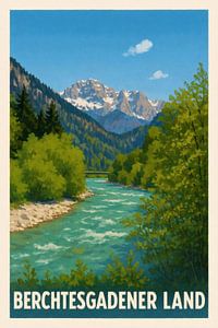 Berchtesgadener Land – Rivière dans la vallée des sommets