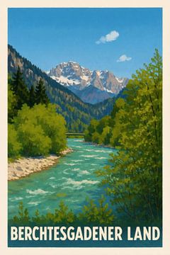 Berchtesgadener Land – Rivière dans la vallée des sommets