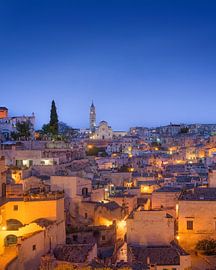 Die Sassi von Matera zur blauen Stunde mit der Kathedrale von Stefano Orazzini