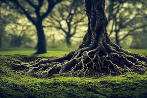 Baum des Lebens im Wald, Art Illustration 01