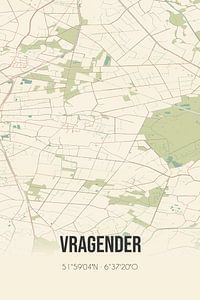 Alte Landkarte von Vragender (Gelderland) von Rezona
