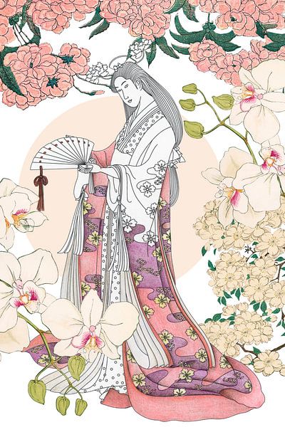 Japanese Garden - a collage par Marja van den Hurk