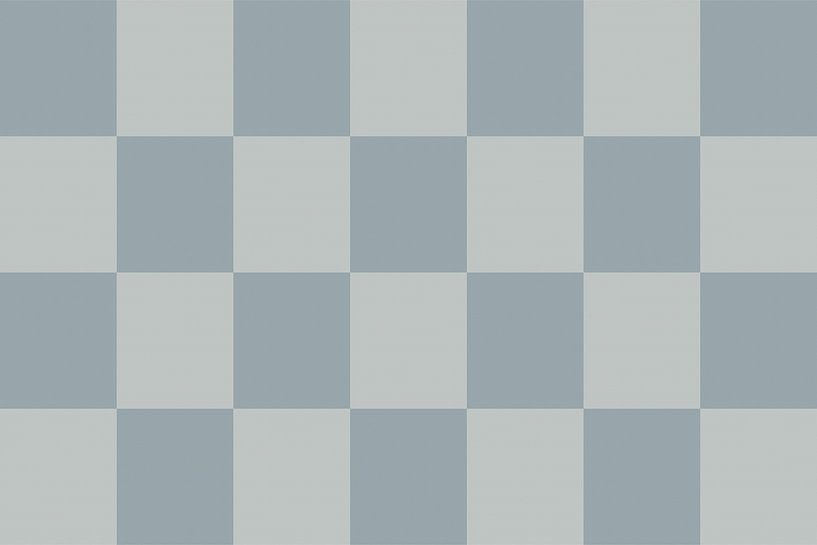 Schachbrettmuster. Moderne abstrakte minimalistische geometrische Formen in Blau und Grau 26 von Dina Dankers