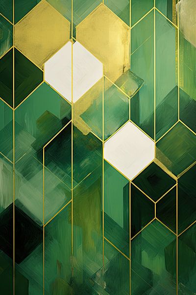 Abstract groen van Bert Nijholt