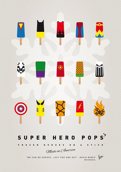 My SUPERHERO ICE POP - UNIVERS by Chungkong Art