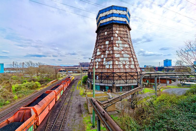 Industrieel landschap in Duisburg (7-10264) van Franz Walter