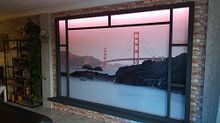 Klantfoto: Golden Gate Bridge van Wim Slootweg, als print op doek
