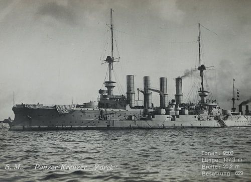 Historical ship S.M. tank cruiser Yorck First World War