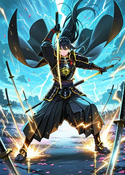 Japanischer Anime Samurai von MIROKKU