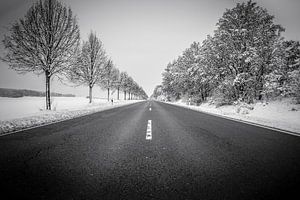 Winterliche Straßenlandschaft von Thomas Grünewald