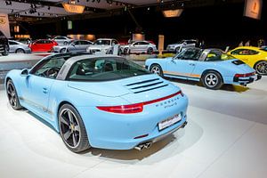 Porsche 911 Targa 4S sportwagen en klassieke Porsche 911 Targa van Sjoerd van der Wal Fotografie