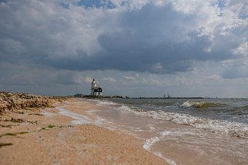 De mooie vuurtoren van Marken, ook wel het paard van Marken genoemd van Natascha Worseling