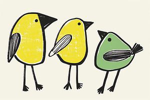 Zwitscherndes Trio