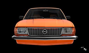 Opel Ascona B vliegende kunstauto van aRi F. Huber