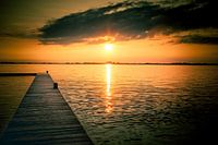 zonsondergang schildmeer