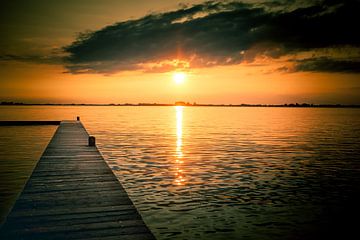 zonsondergang schildmeer van JvdLphoto