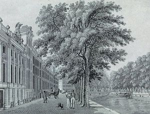 A. Lutz, Gezicht op de Herengracht te Amsterdam, ca. 1825 van Atelier Liesjes