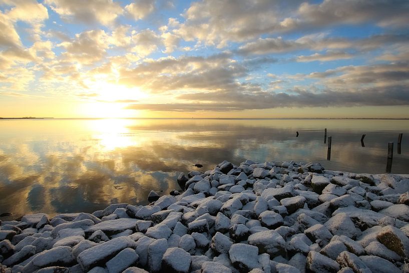 Winterlandschap von Bob Bleeker