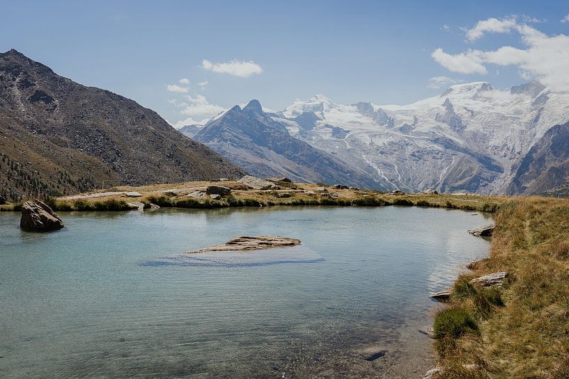 Mountain lake Kreuzboden Saas-Grund by Anneke Vat