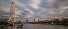 Panorama London bei Sonnenuntergang von Hans Kool