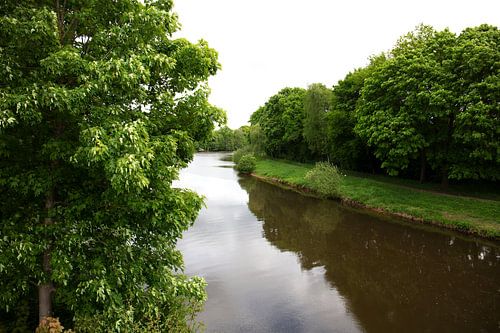 Uitzicht op de Hase en de rivieroever