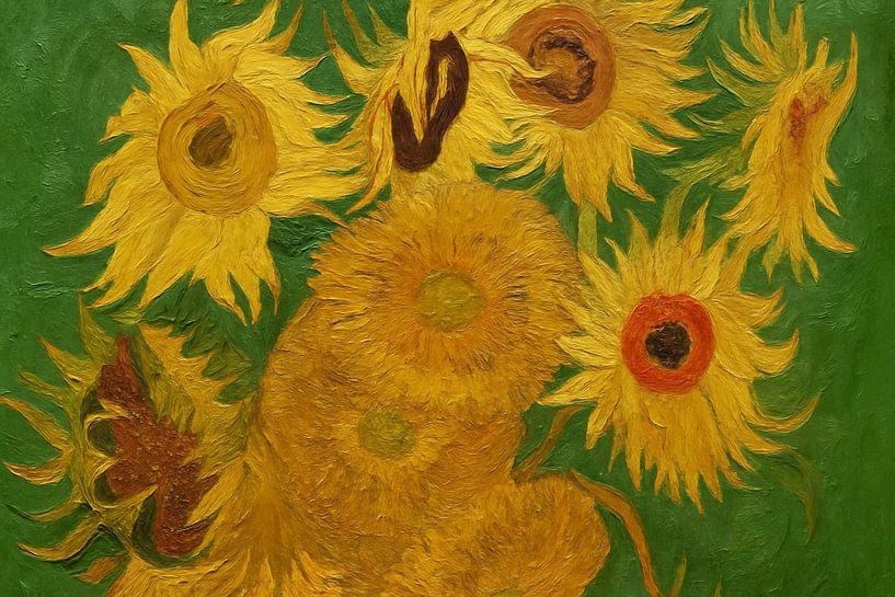 Sunflowers - Vincent van Gogh by Moonheart Artworks