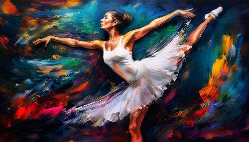 Dansen met kunstmatige kleuren