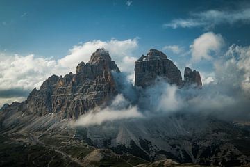 Tre Cime of Drei Zinnen in de Dolomieten Italië
