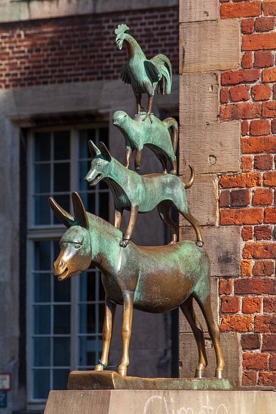 Bremer Stadtmusikanten, Bremen, Duitsland van Torsten Krüger