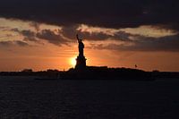 Statue of Liberty at sunset