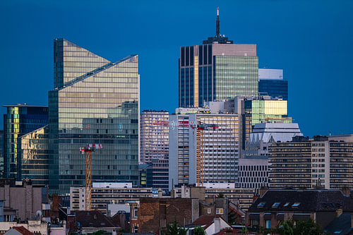 Die blaue Stunde über Brüssel von Werner Lerooy