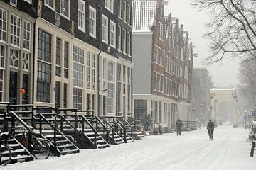 Amsterdam Sneeuw van Richard Wareham